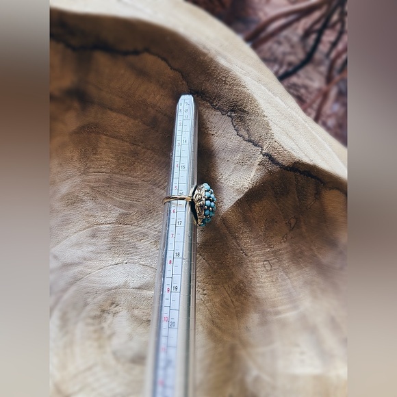 Vintage Turquoise Dome Ring - Picture 9 of 11